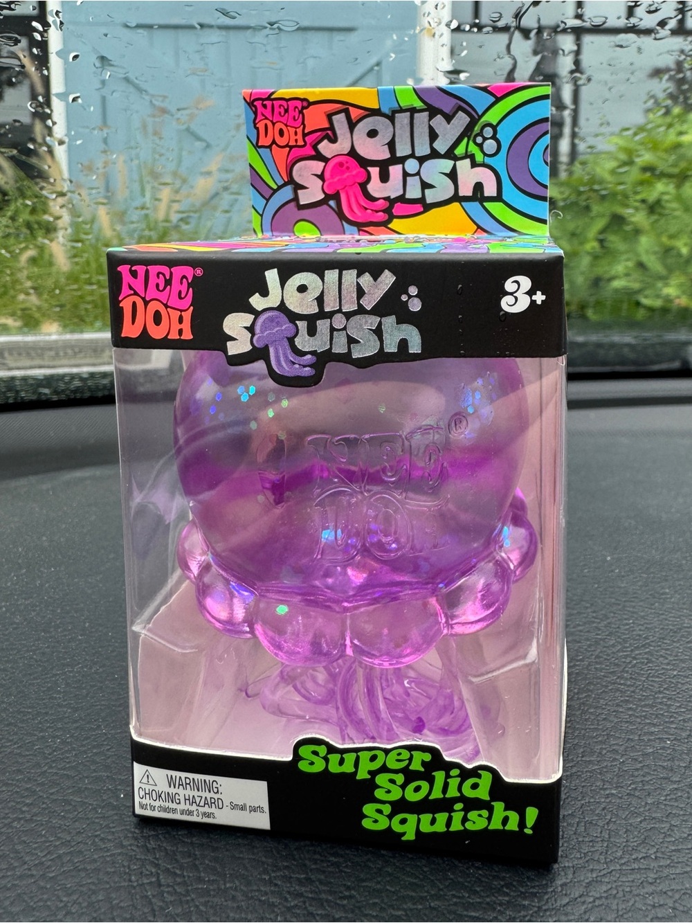 NeeDoh Jelly Squish PURPLE RARE 100% AUTHENTIC